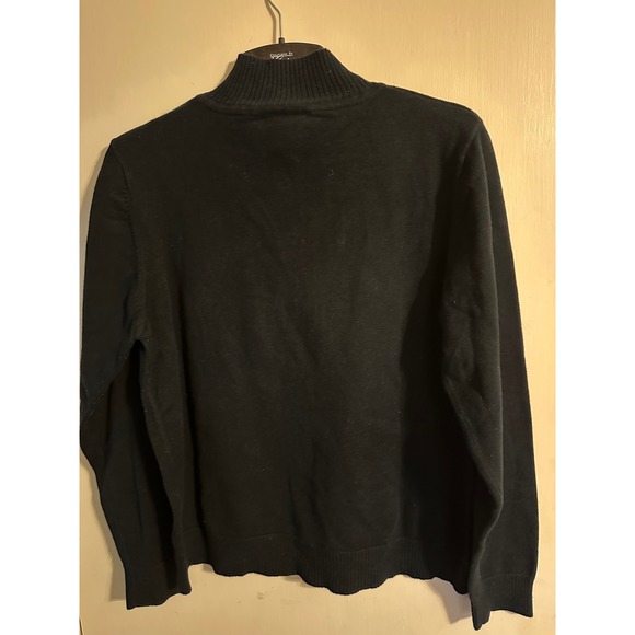 Christine Alexander Christmas Tree Rhinestone Quarter Zip Sweater Large - Picture 10 of 10